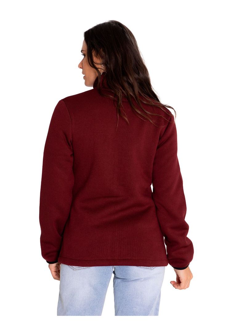 Polar Casual Mujer W Foundation Sweater Fleece Rojo-3