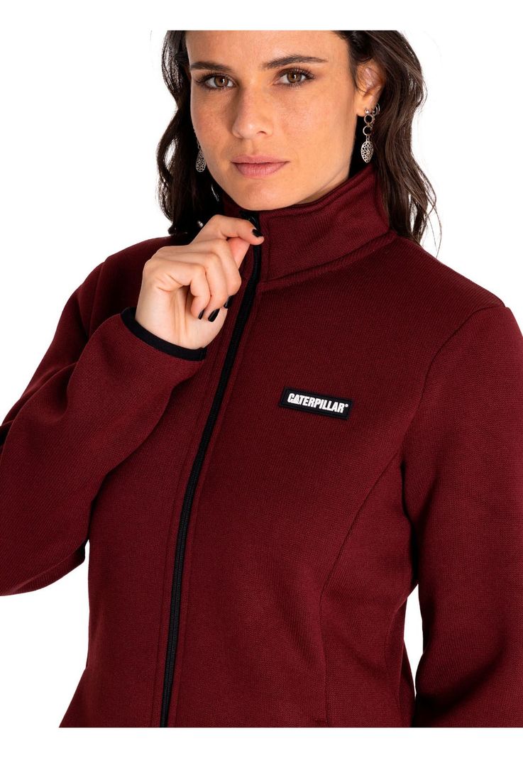 Polar Casual Mujer W Foundation Sweater Fleece Rojo-4