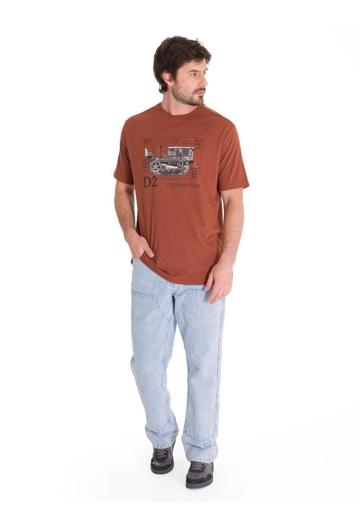 Jeans Denim Double Front Hombre Azul Claro-4