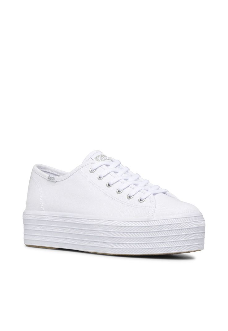 Zapatilla Mujer Triple Up Canvas Blanco -1
