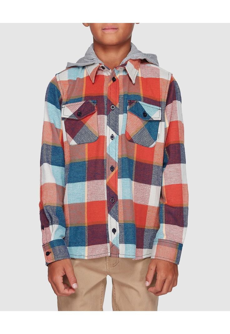Camisa Tacoma 3C Hood Boy Multicolor Element-0