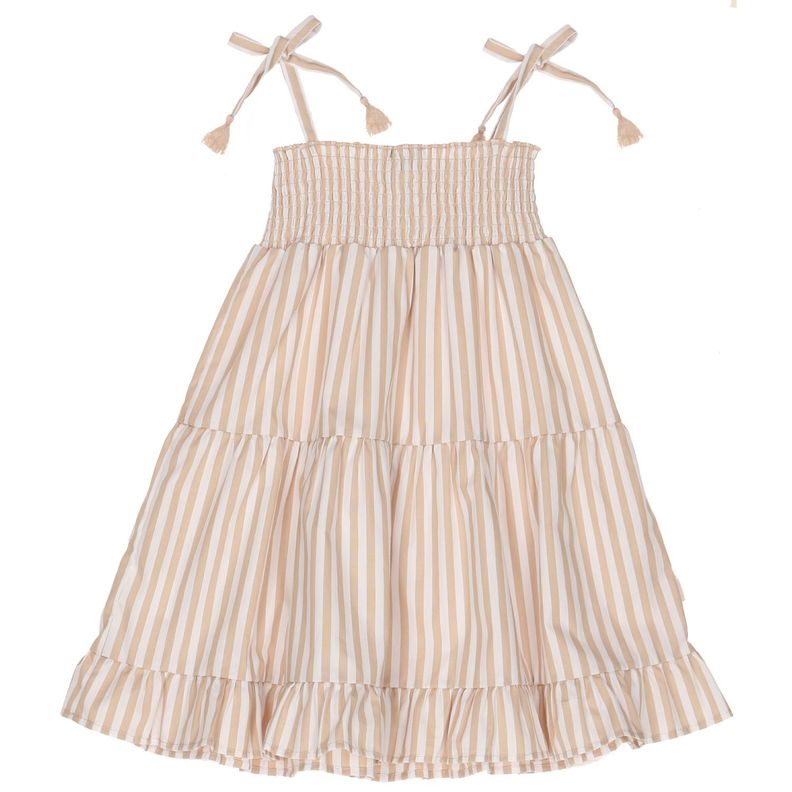Vestido Niña Smock Beige-1