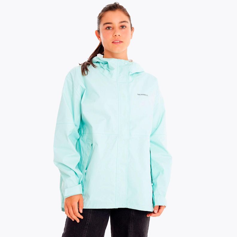 Impermeable Mujer Fallon Rain Shell Celeste