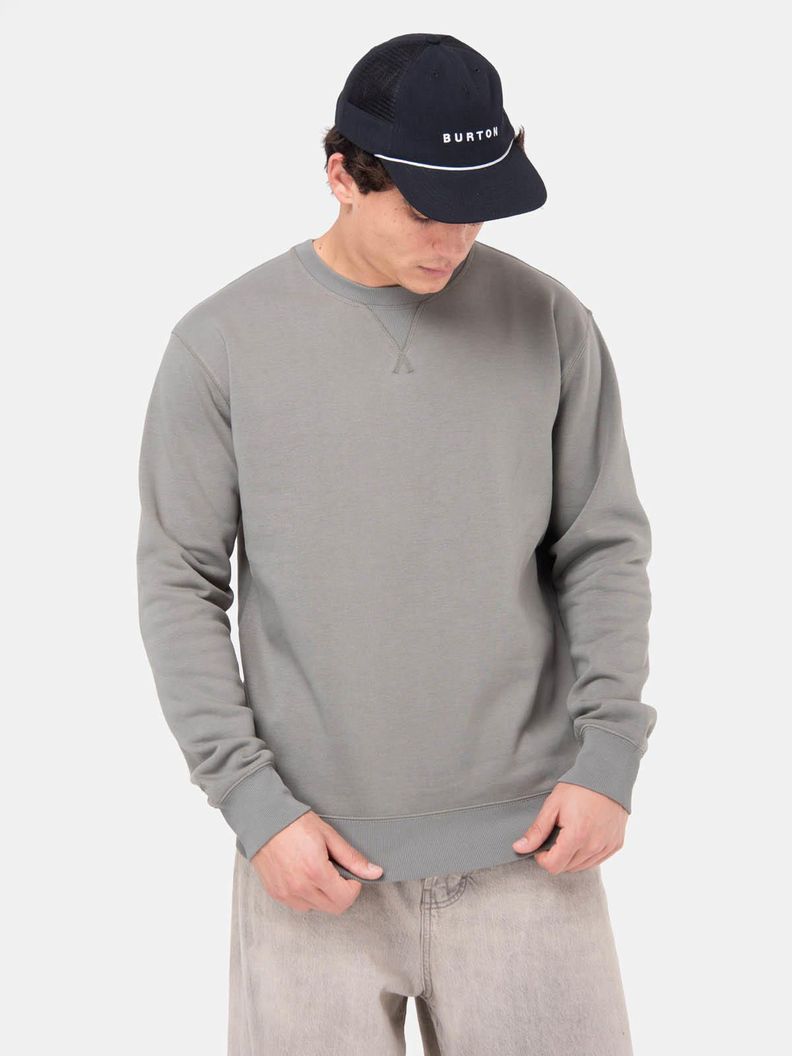 Poleron Hombre Basic Crew Verde