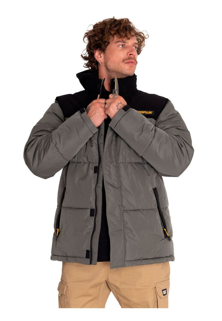 Parka Hombre Heavyweight Insulated Puffer Gris-1