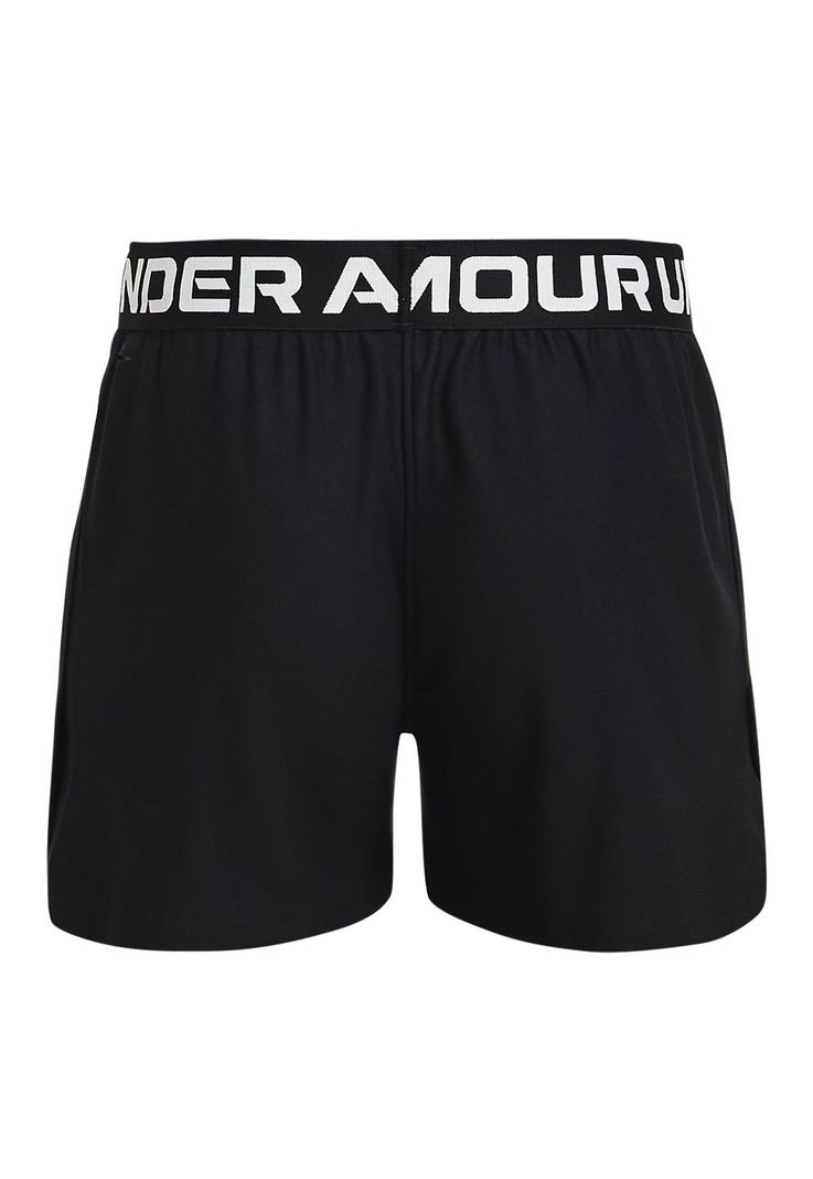 Shorts UA Play Up para niña Negro-1