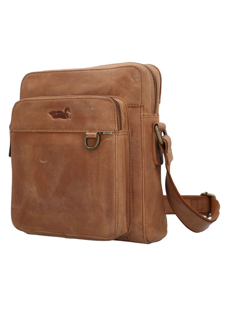 Mochila Cuero Unisex Fd Christie Cross Camel-1