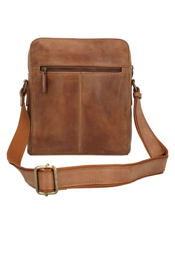 Mochila Cuero Unisex Fd Christie Cross Camel-2