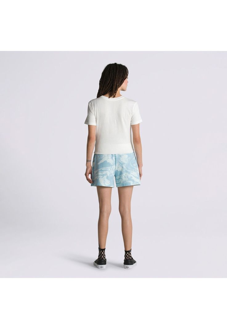 Short Marble Print Short Celeste Mujer-1