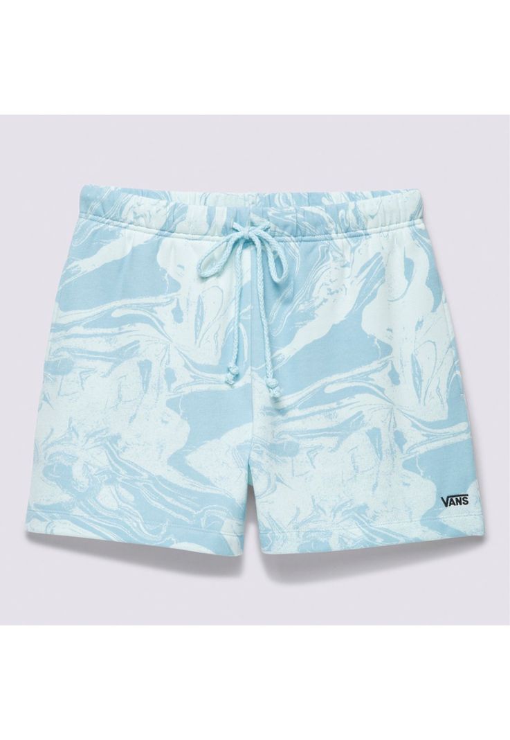 Short Marble Print Short Celeste Mujer-5