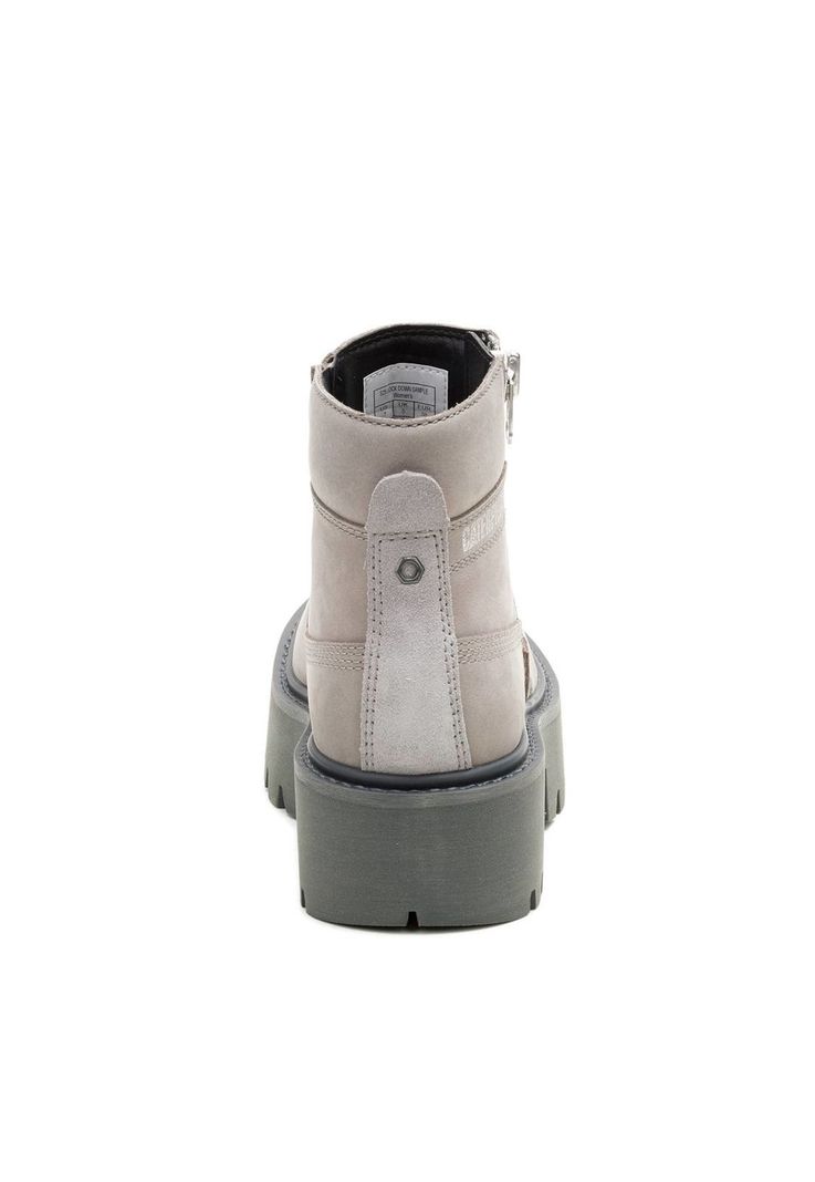Botin Cuero Mujer Colorado Max Chelsea Gris-5