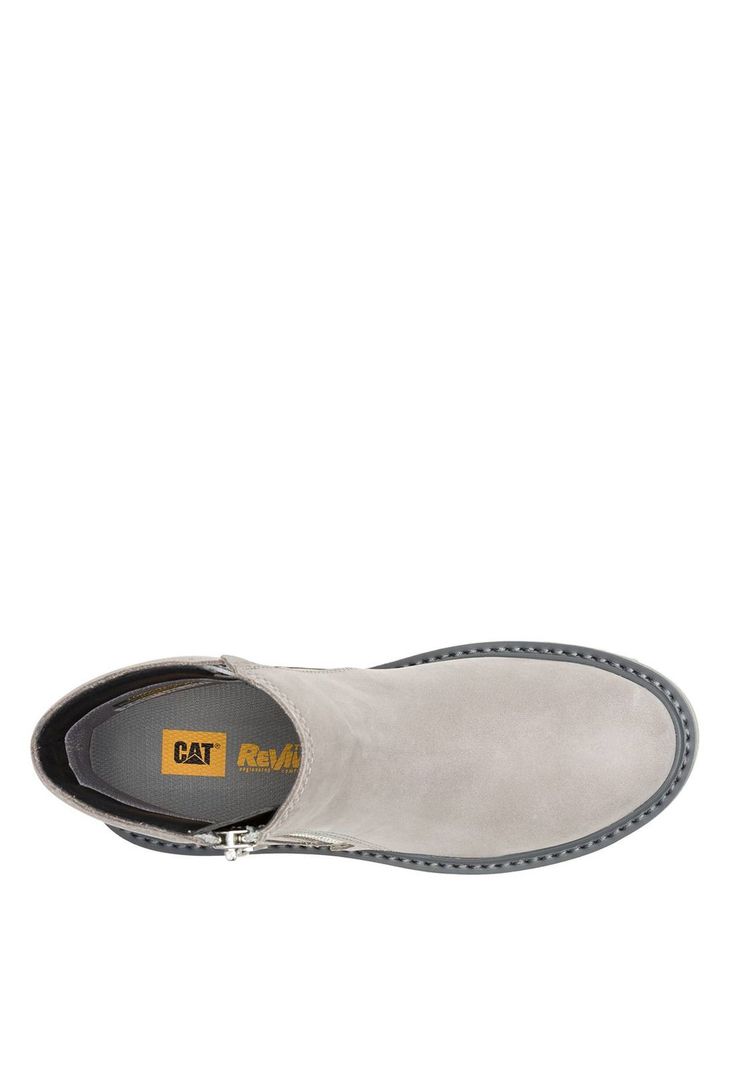 Botin Cuero Mujer Colorado Max Chelsea Gris-6