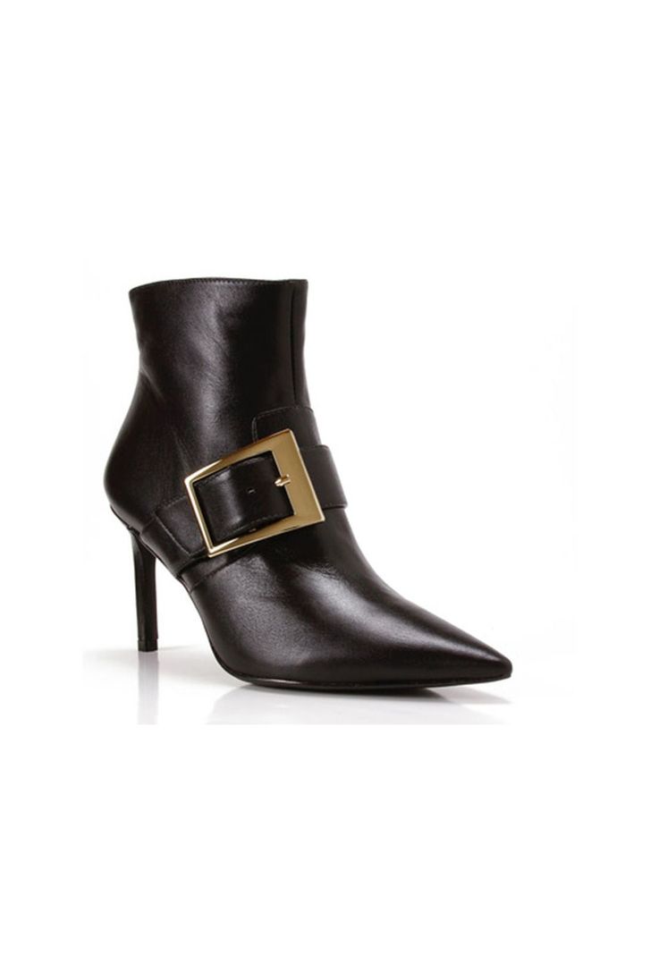 Botin Cuero Maelia Negro