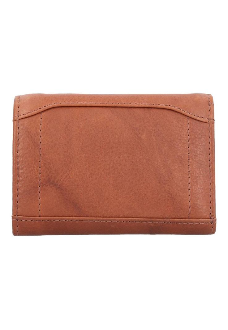 Billetera Cuero Hombre Aq Trifold Frame Café-1