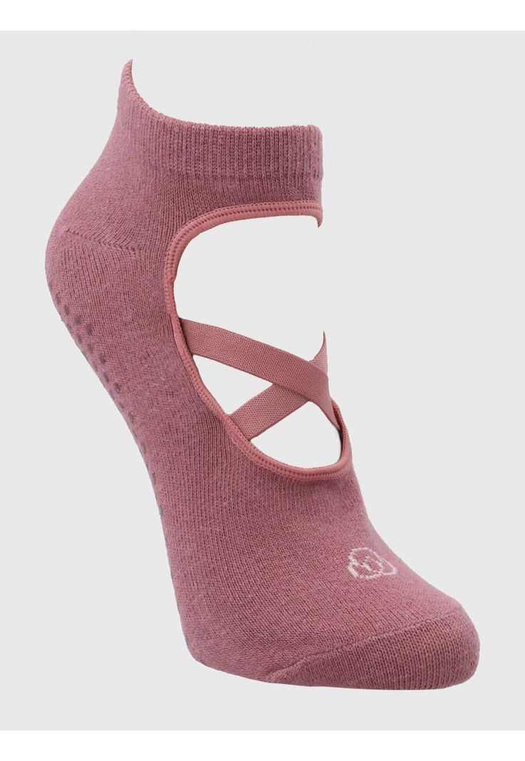 Calcetín Pilates Mujer Active Grip Rosado-1