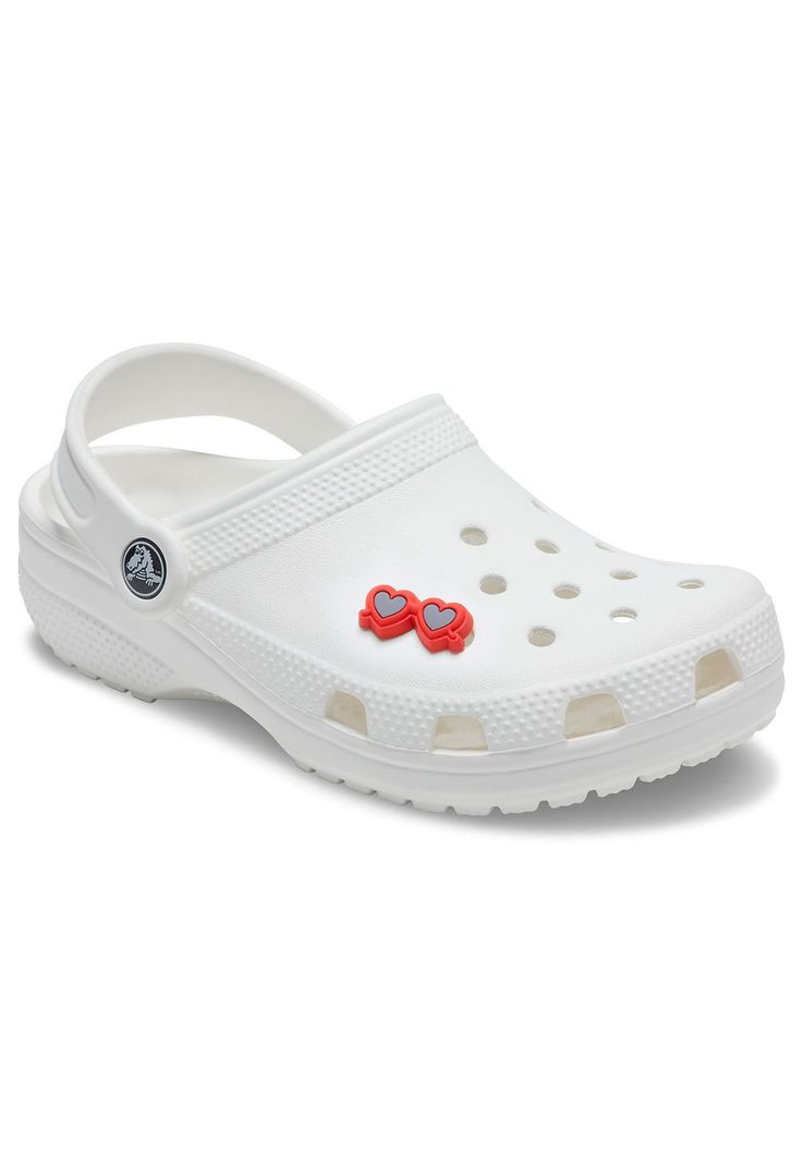 Jibbitz Crocs Lentes Corazones Rojo-1