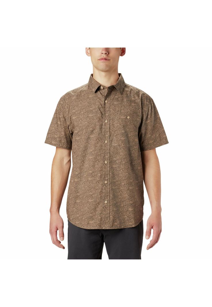 Camisa M/C Hombre Conness Lakes Café-0