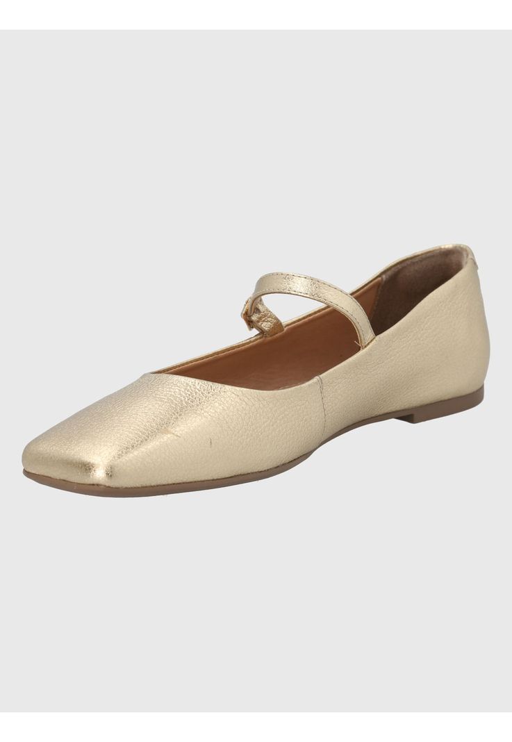 Zapato Cuero Dorado Mujer Lovere -3