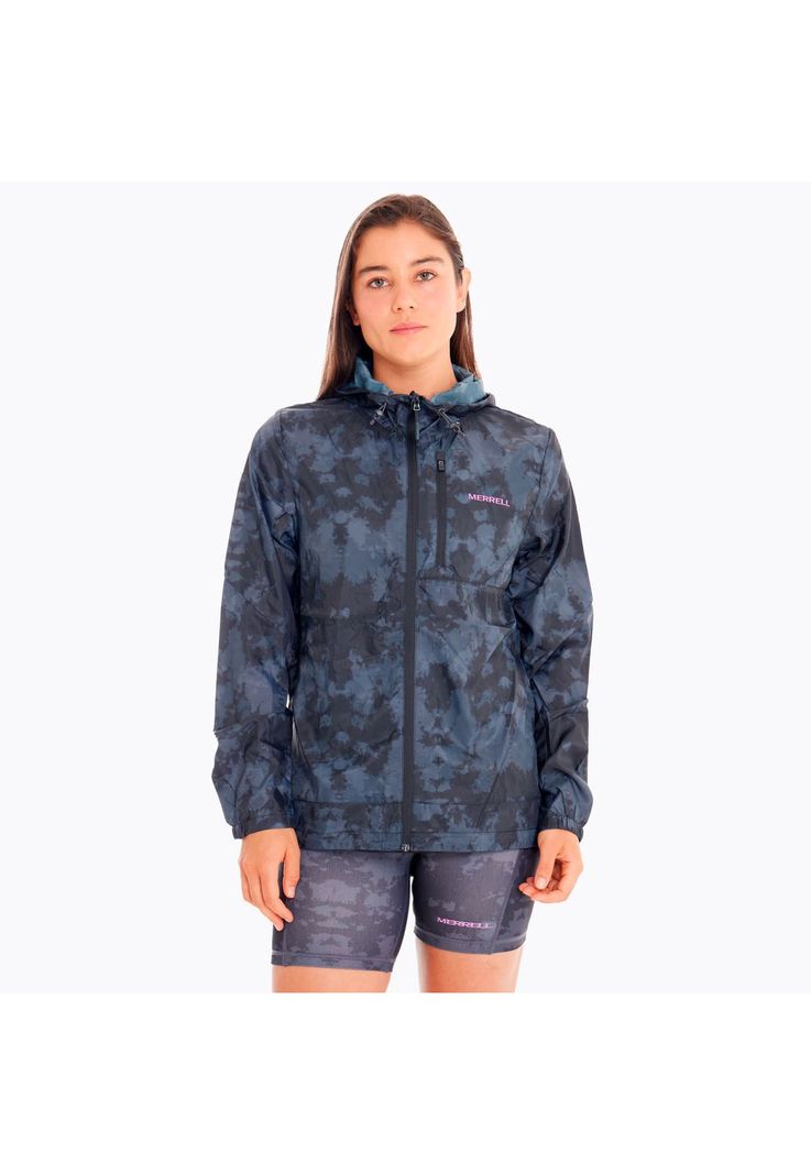 Cortaviento Mujer Trail Running Ed Skyfire Gris-0