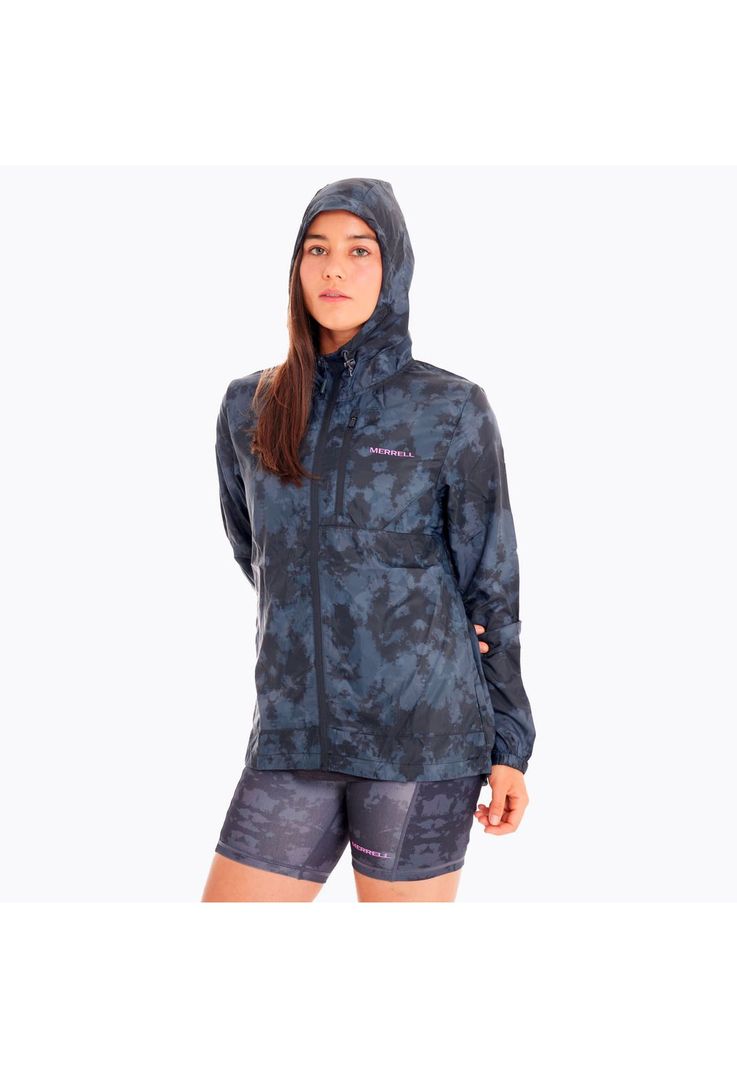 Cortaviento Mujer Trail Running Ed Skyfire Gris-1