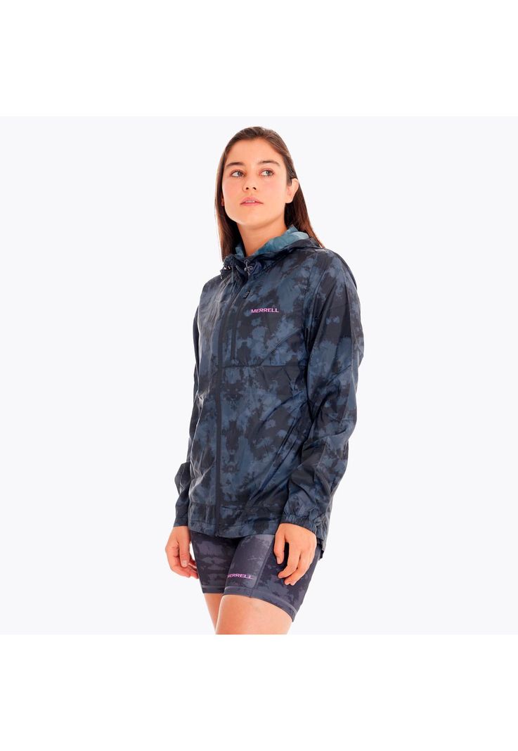 Cortaviento Mujer Trail Running Ed Skyfire Gris-3