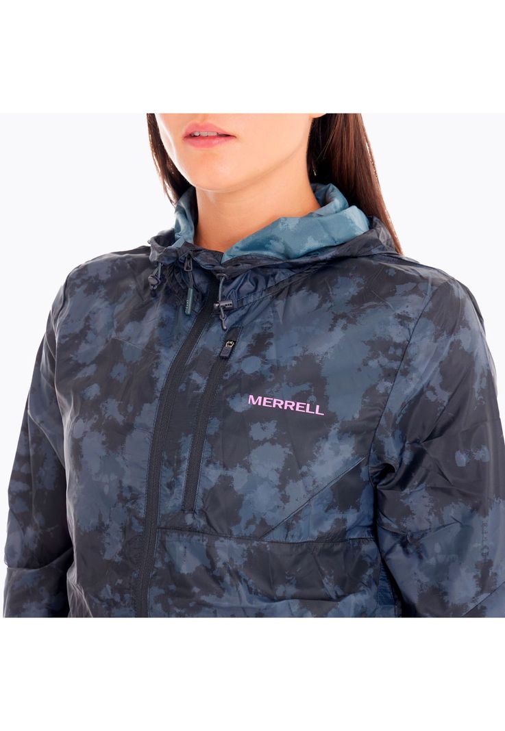 Cortaviento Mujer Trail Running Ed Skyfire Gris-5