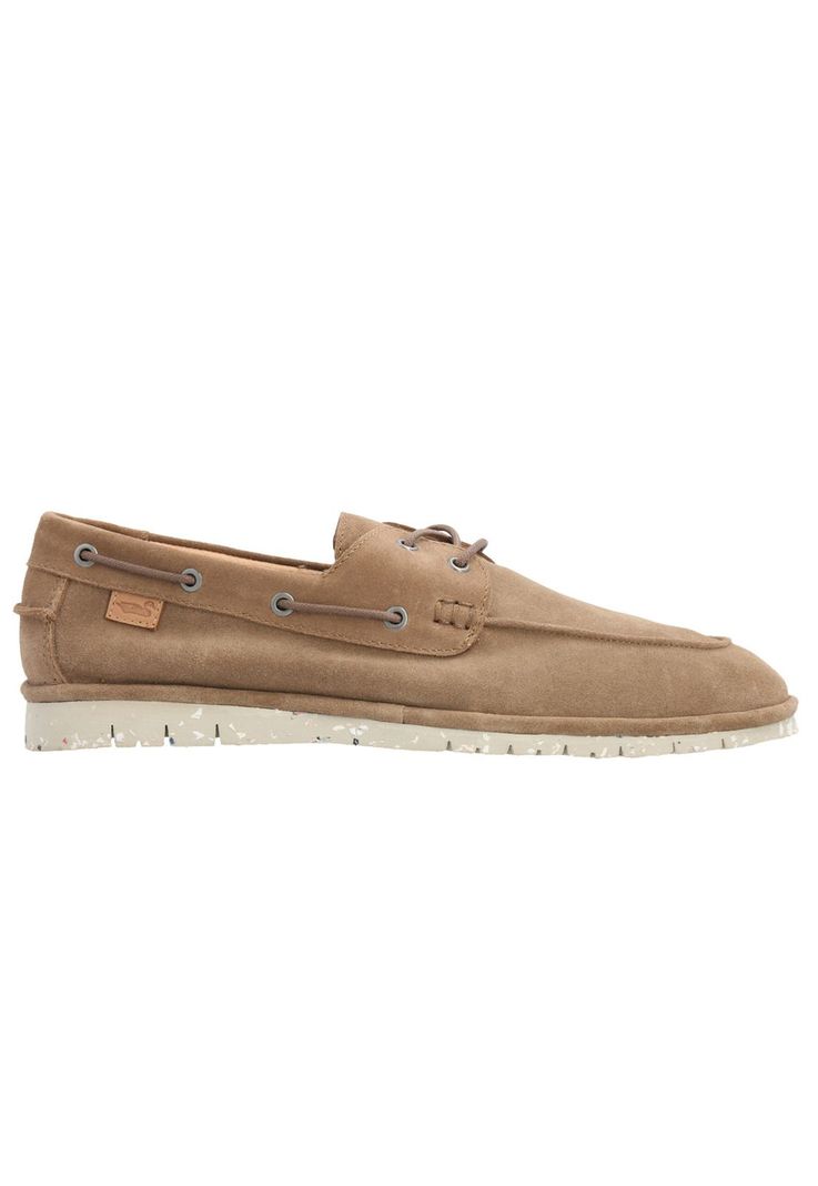 Mocasín Cuero Hombre Lisfan Beige -0