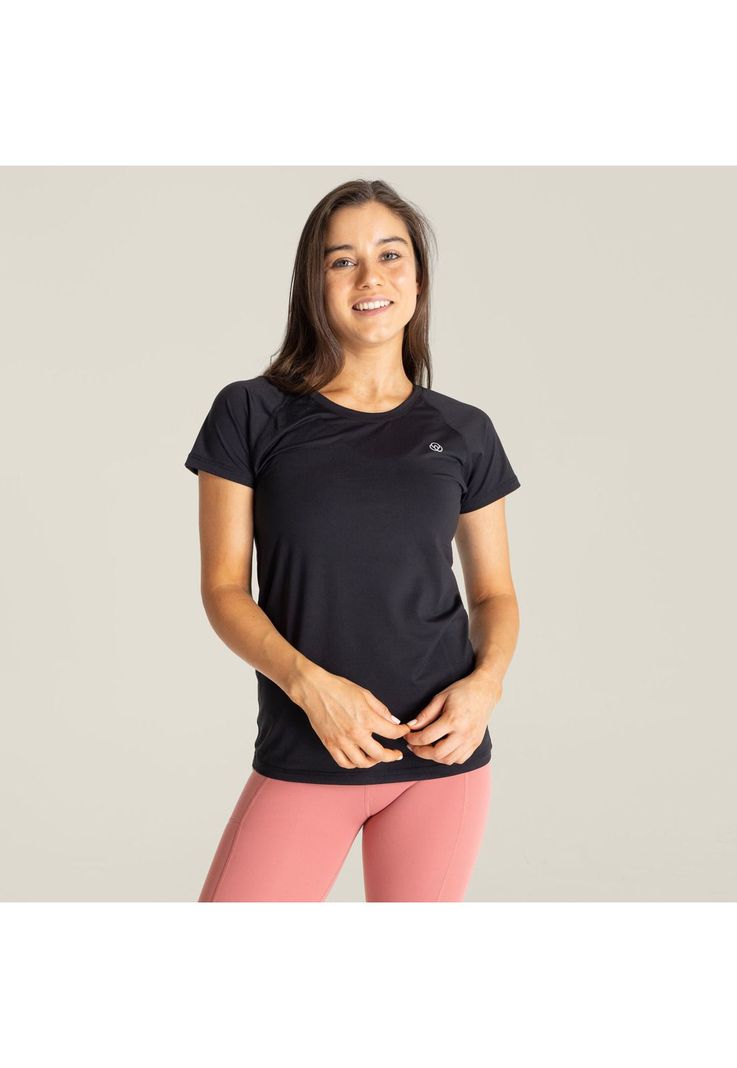 Polera deportiva Mujer Round Neck Negro-0