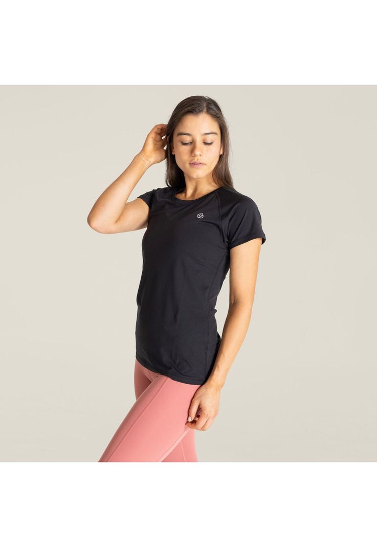 Polera deportiva Mujer Round Neck Negro-3