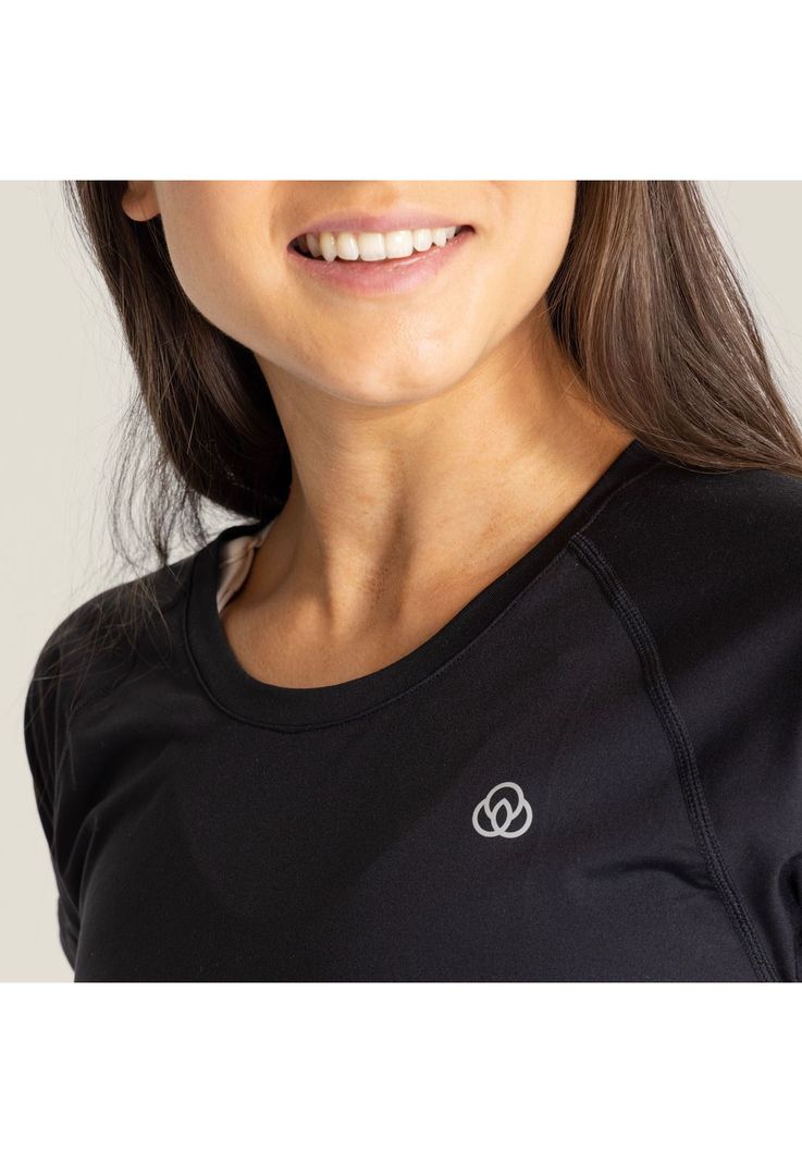 Polera deportiva Mujer Round Neck Negro-4