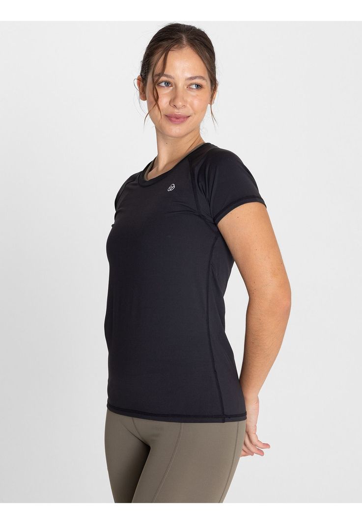 Polera deportiva Mujer Round Neck Negro-7