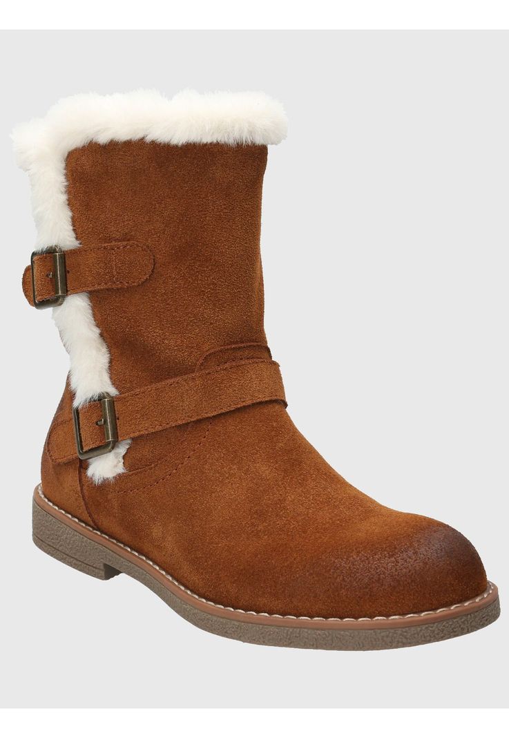 Botin Cuero Mujer Kiki Café-0