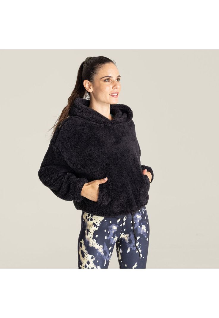 Polar Mujer Hoodie Maca Negro-0