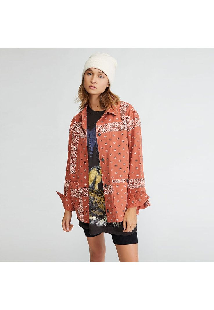 Chaqueta Mujer Chorelist Jckt Naranjo-0