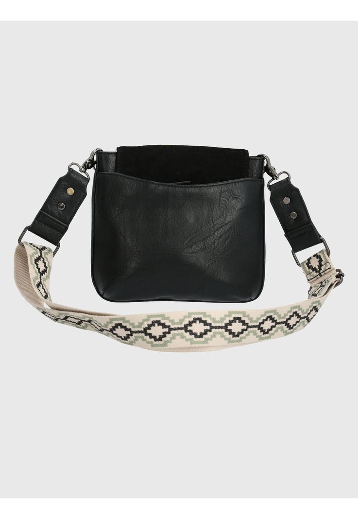 Cartera Ecocuero Negro Lynn Cross Mujer-2