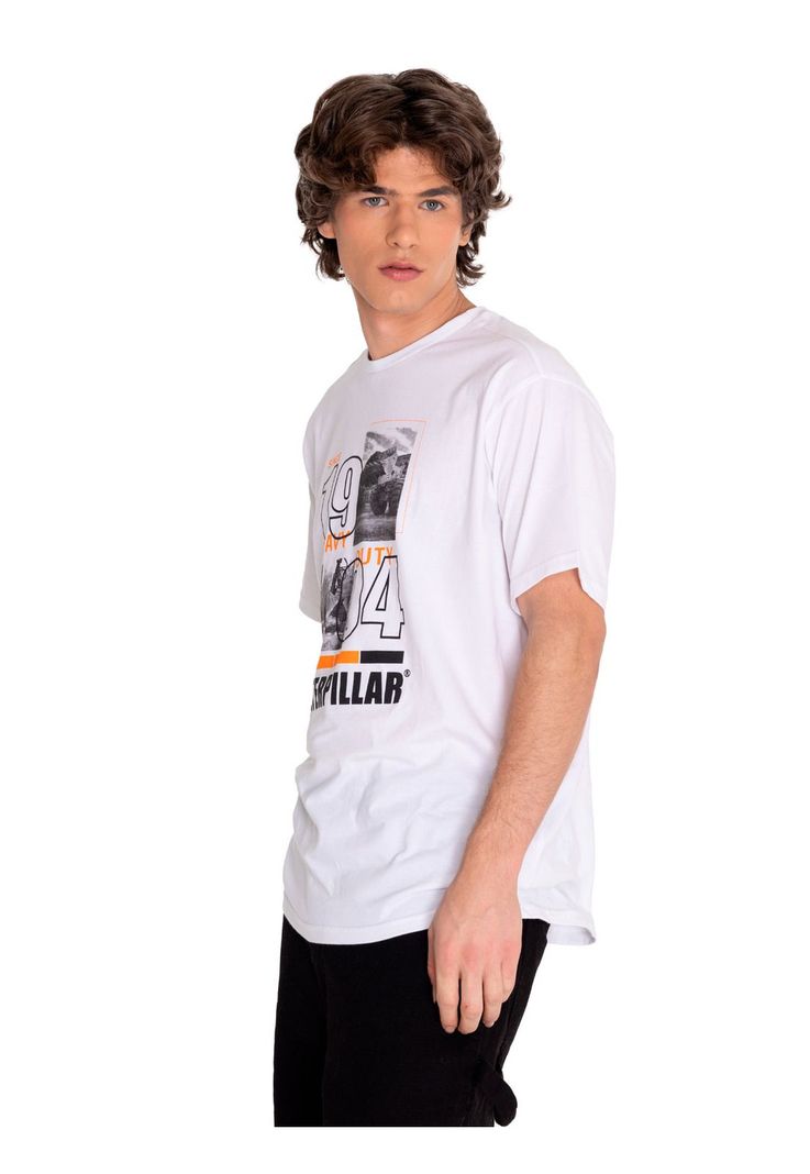 Polera Manga Corta Hombre Workwear Graphic4 Blanco-1