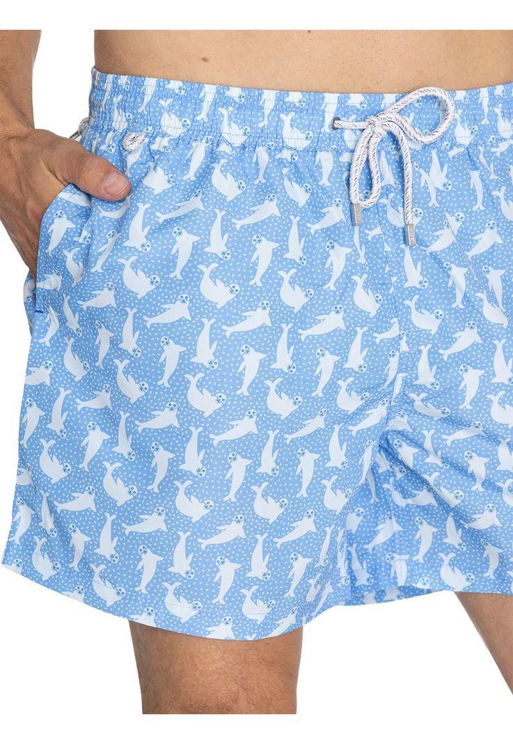 traje de baño Azul Izam Hombre -8