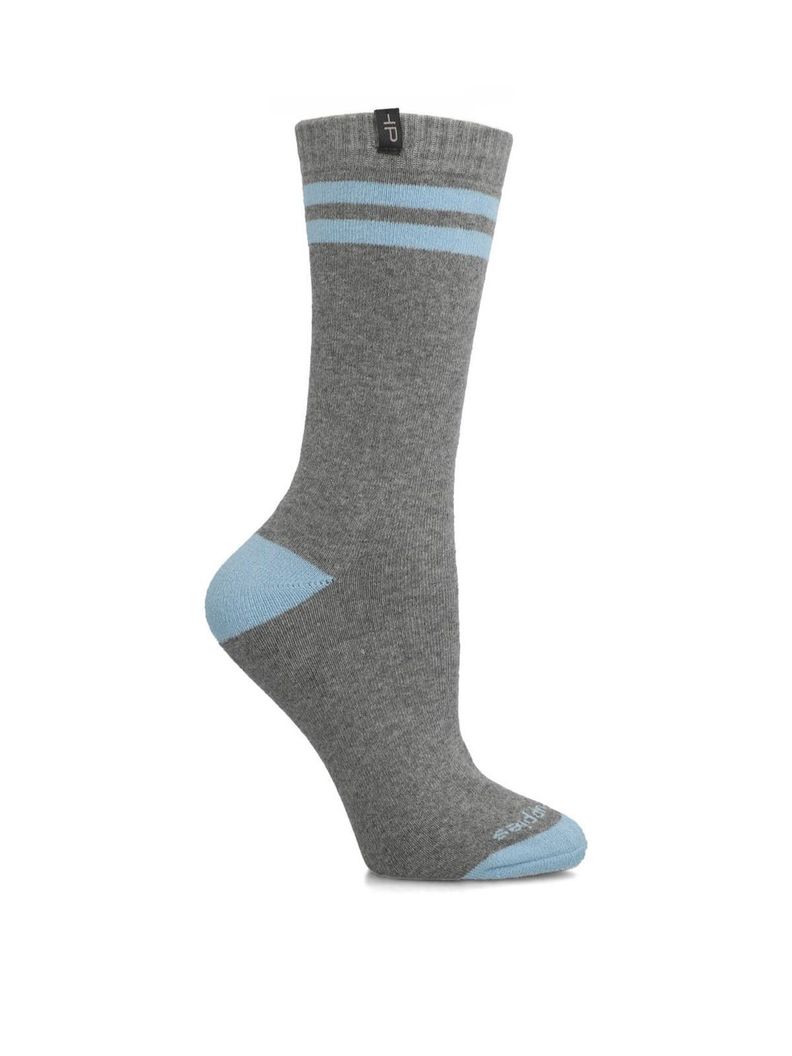 Calcetín Algodón Mujer Heavy Simple Gris