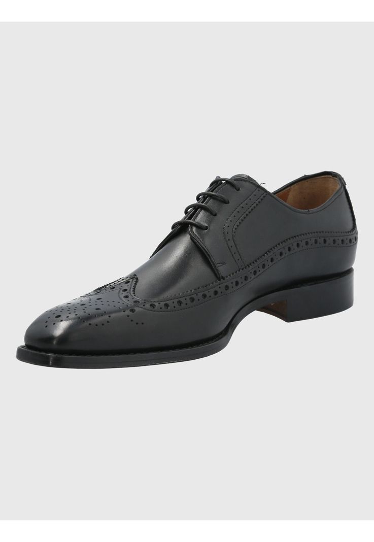 Zapato Cuero Negro Hombre Marino -4