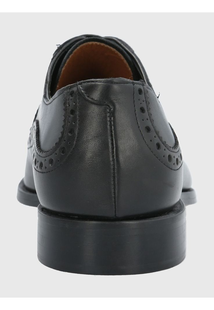 Zapato Cuero Negro Hombre Marino -6