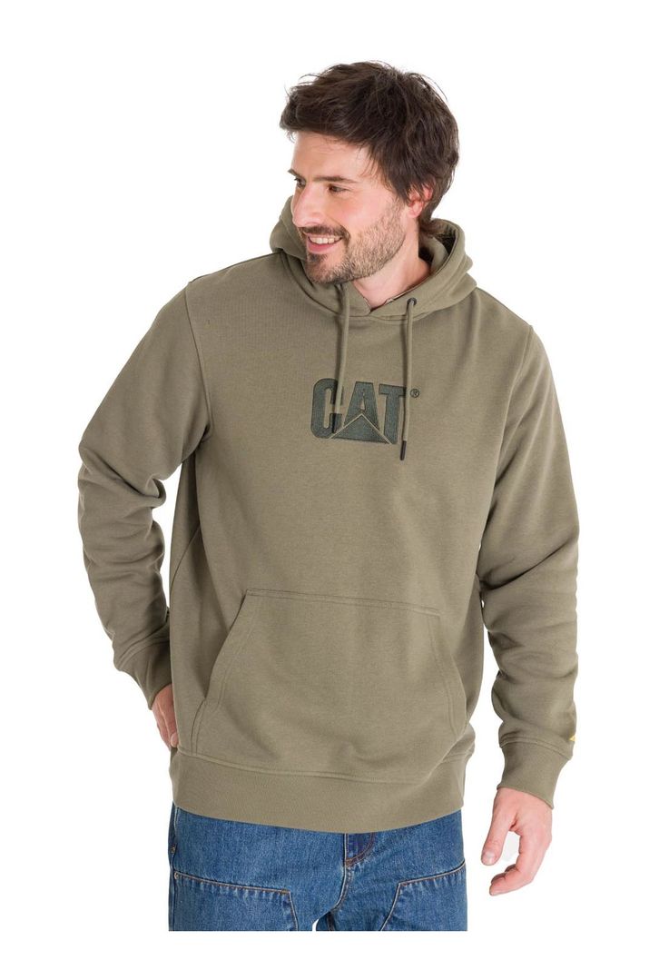 Polerón Fleece Logo Hombre Verde Petróleo-0