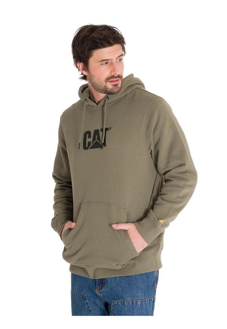Polerón Fleece Logo Hombre Verde Petróleo-1