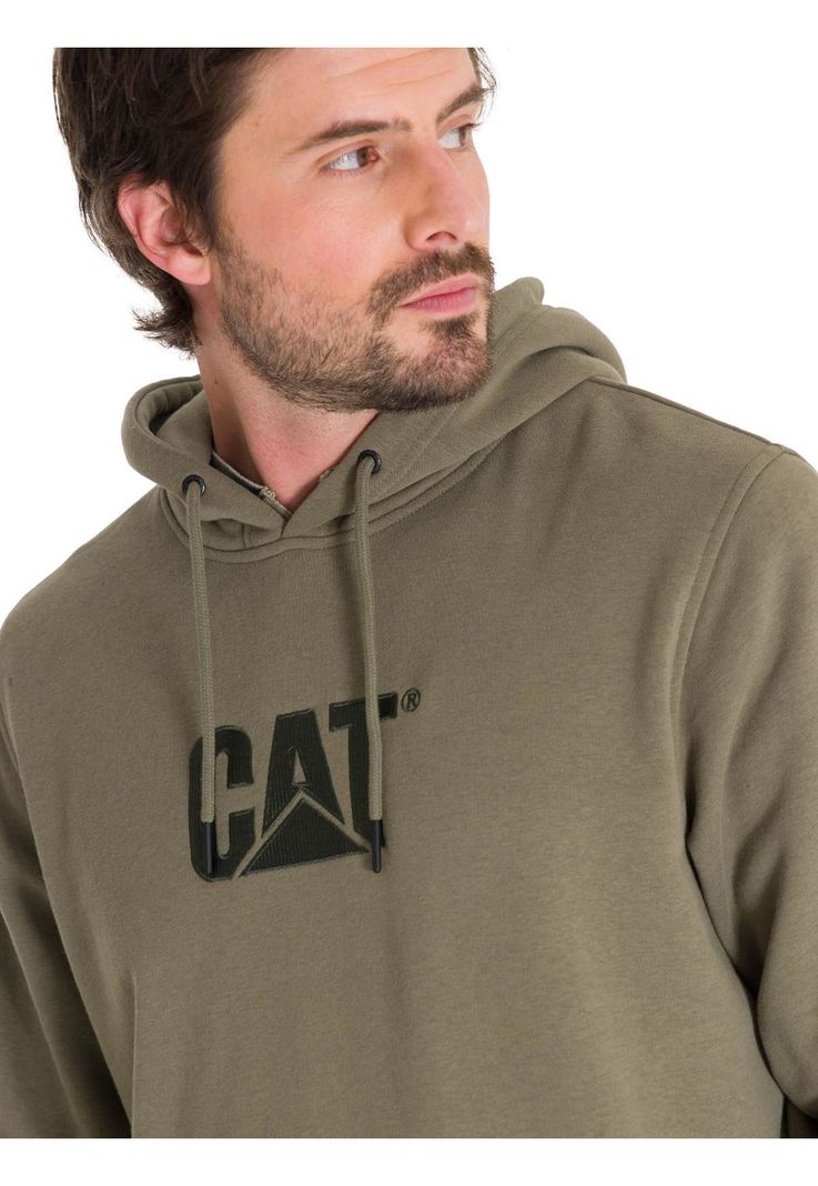 Polerón Fleece Logo Hombre Verde Petróleo-4