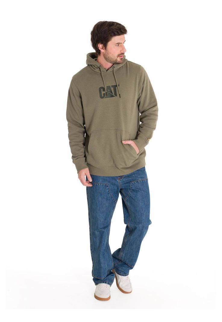 Polerón Fleece Logo Hombre Verde Petróleo-6
