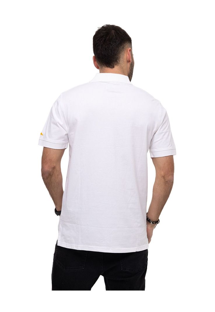 Polo Logo Jersey Polo Blanco Hombre-3