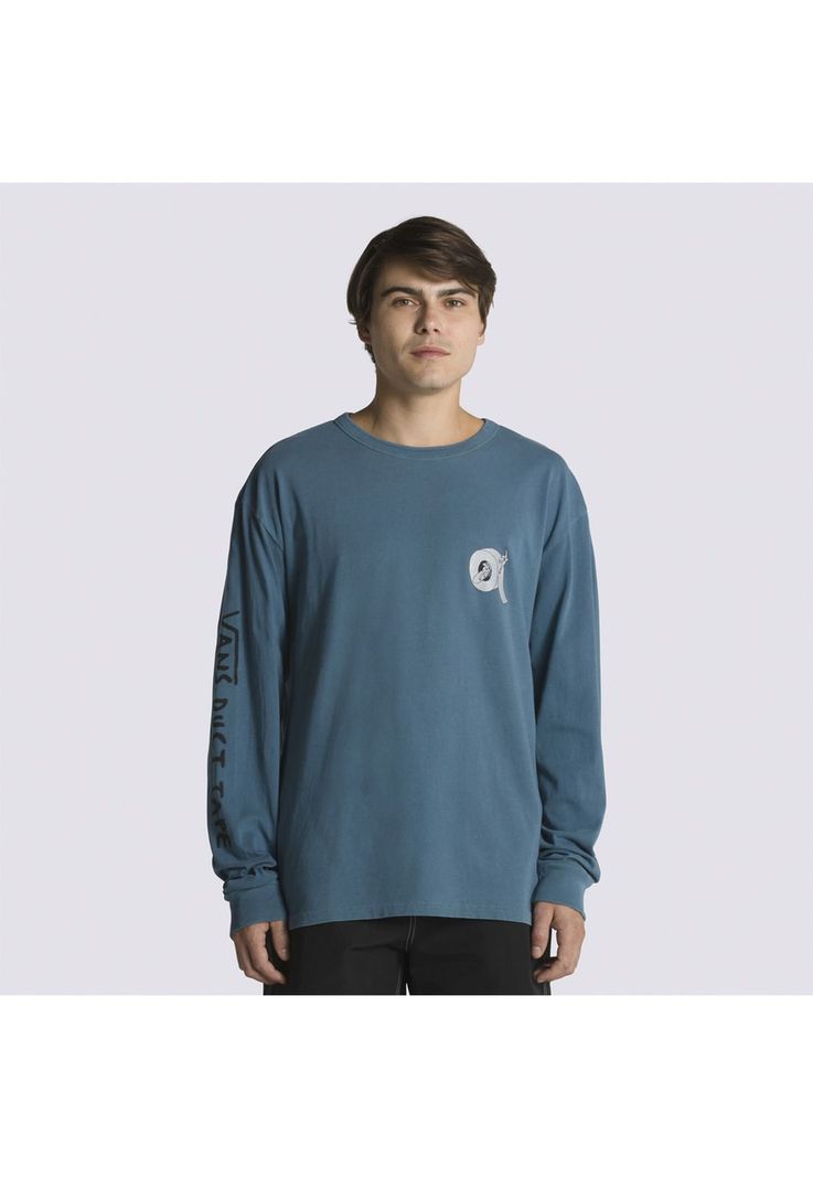 Polera Manga Larga Dti Logo Ls Tee Ii Azul Unisex-0