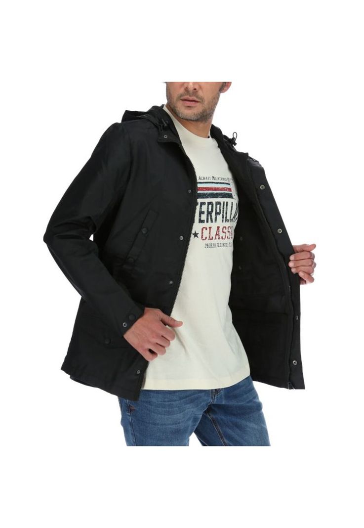 Chaqueta Hombre Forecast Rain Trench Jacket Negro-3