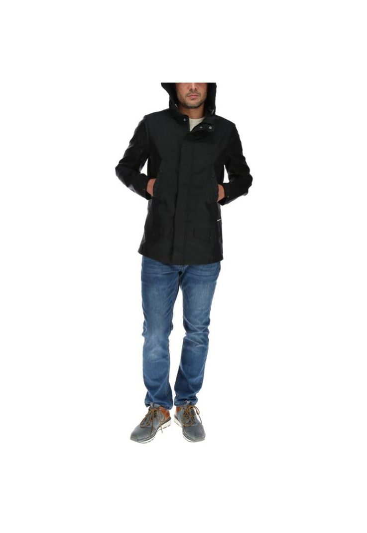 Chaqueta Hombre Forecast Rain Trench Jacket Negro-4