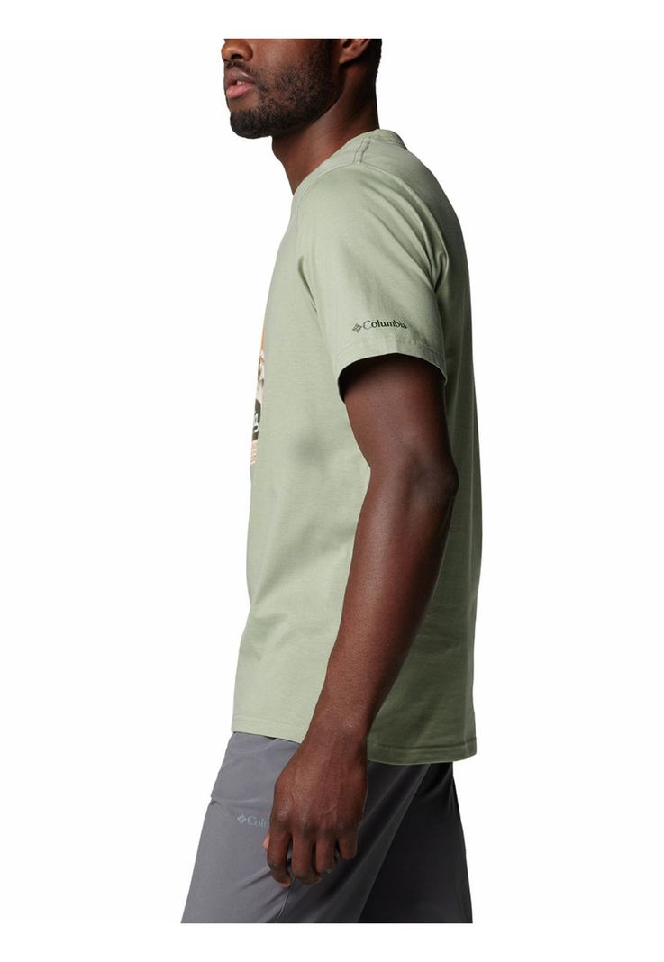 Polera Hombre Csc Seasonal Logo Verde-1