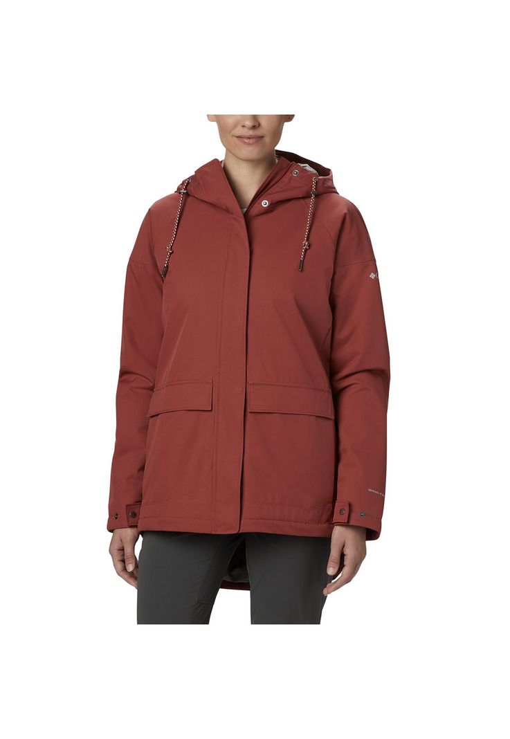 Parka Mujer Briargate Insulated Polyester Rojo-0